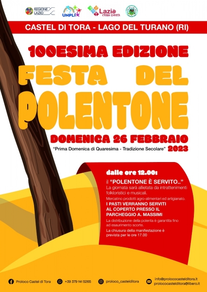 Castel di Tora festeggia il polentone con il sugo di magro - 26 febbraio