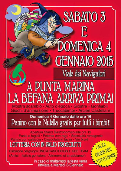 A Punta Marina la Befana arriva prima